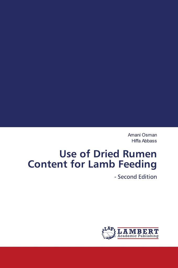 Use of Dried Rumen Content for Lamb Feeding