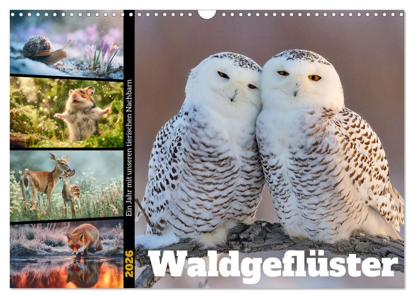 Waldgeflüster (Wandkalender 2026 DIN A3 quer) CALVENDO Monatskalender