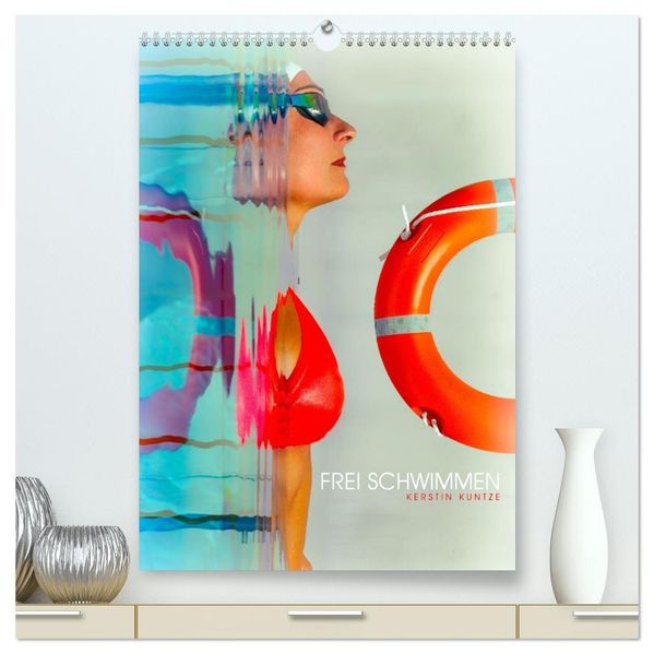 FREI SCHWIMMEN (hochwertiger Premium Wandkalender 2026 DIN A2 hoch) Kunstdruck in Hochglanz