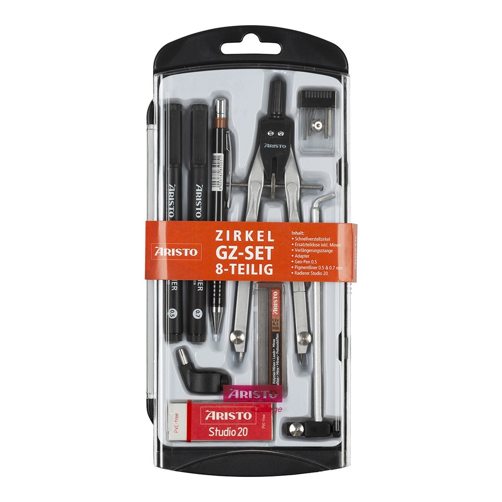 ARISTO Schnellverstellzirkel 9-teiliges Set
