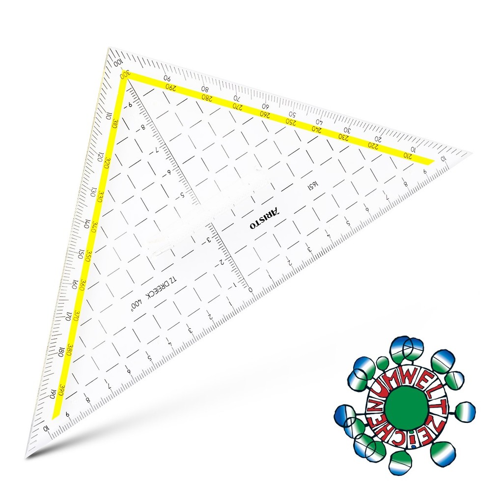 ARISTO TZ-Dreieck 225 cm 400 Gon Facette an Hypotenuse Tuschenoppen