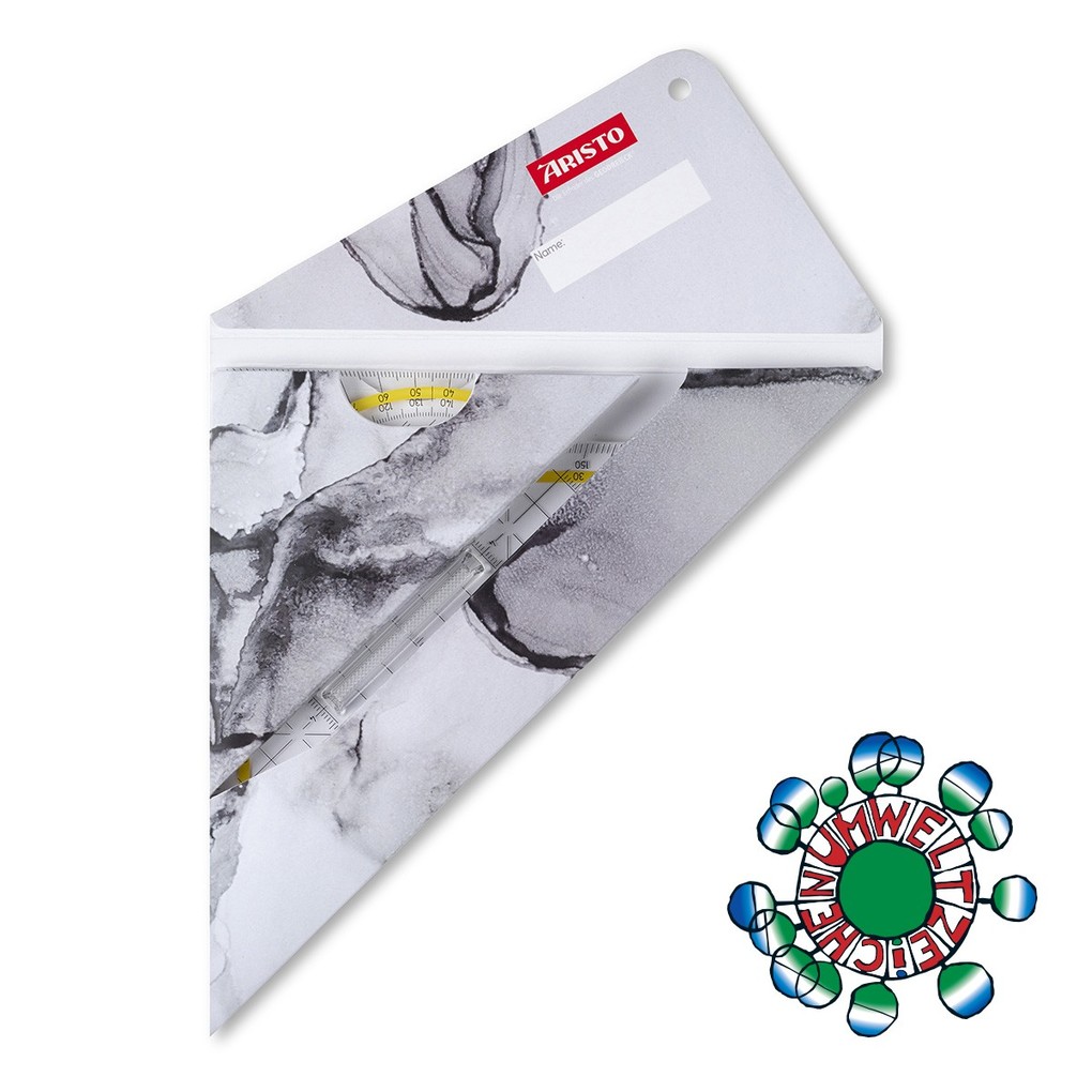 ARISTO Geocover 3 in 1 Geo und TZ Dreieck white & grey 1 x AR1552 u AR1650/2