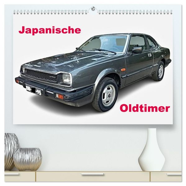 Japanische Oldtimer (hochwertiger Premium Wandkalender 2026 DIN A2 quer) Kunstdruck in Hochglanz