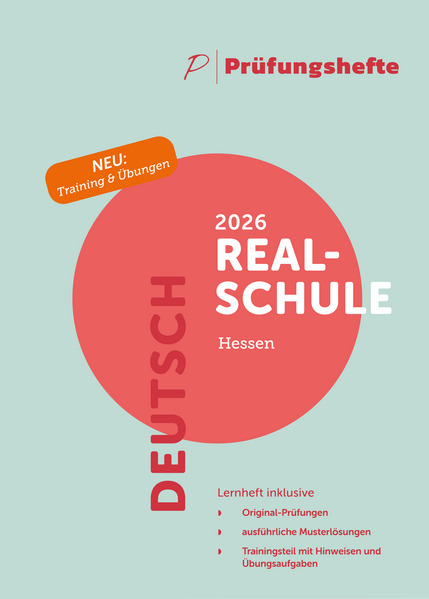 Prüfungsheft & Training - 2026 Deutsch Realschule - Hessen - Original-Prüfungen und Lösungen