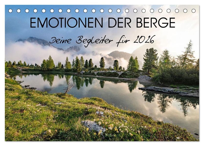 Emotionen der Berge (Tischkalender 2026 DIN A5 quer) CALVENDO Monatskalender