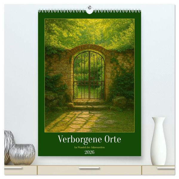 Verborgene Orte im Wandel der Jahreszeiten (hochwertiger Premium Wandkalender 2026 DIN A2 hoch) Kunstdruck in Hochglanz