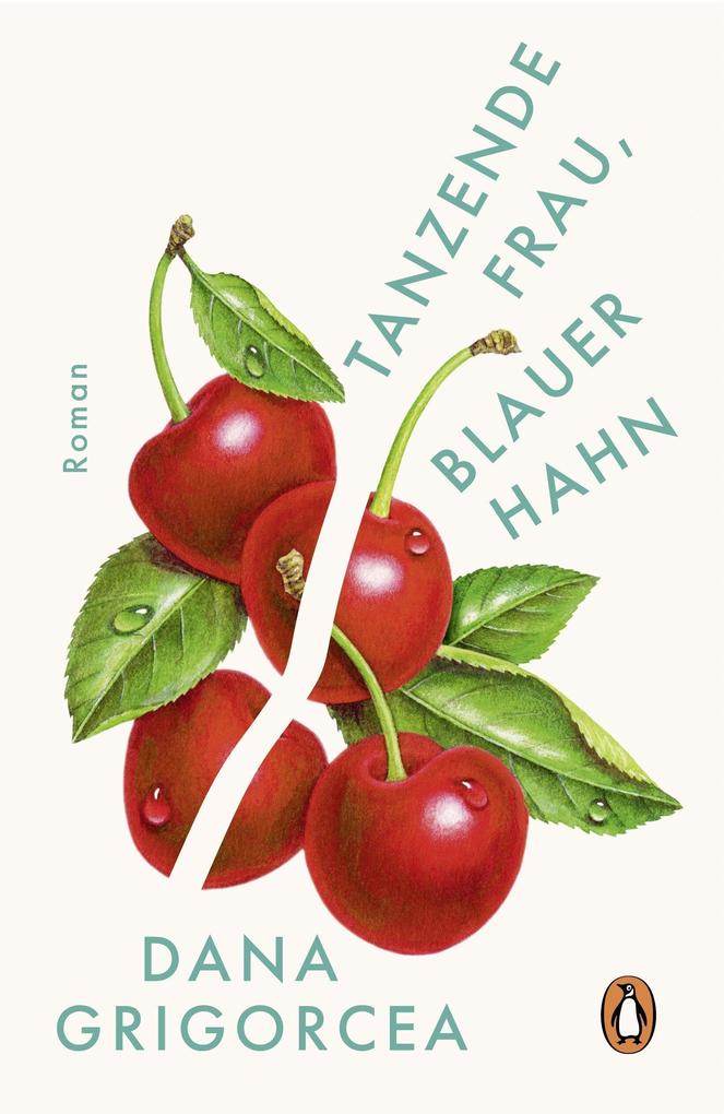 Tanzende Frau blauer Hahn