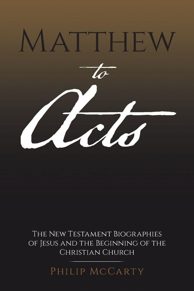Matthew to Acts
