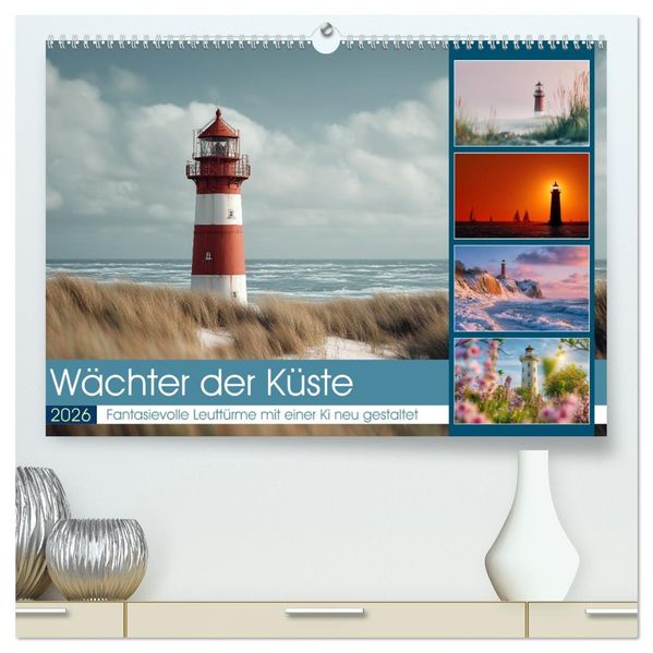 Wächter der Küste (hochwertiger Premium Wandkalender 2026 DIN A2 quer) Kunstdruck in Hochglanz