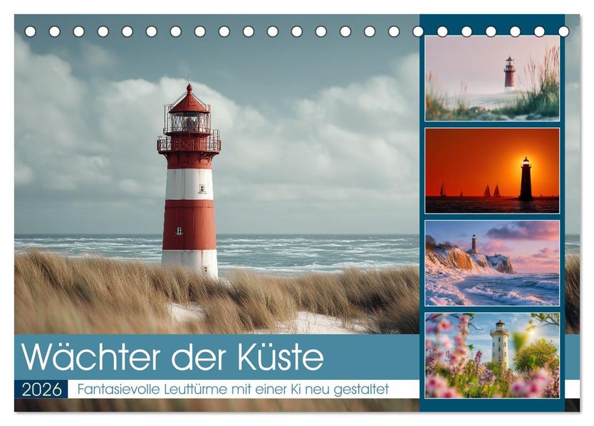 Wächter der Küste (Tischkalender 2026 DIN A5 quer) CALVENDO Monatskalender