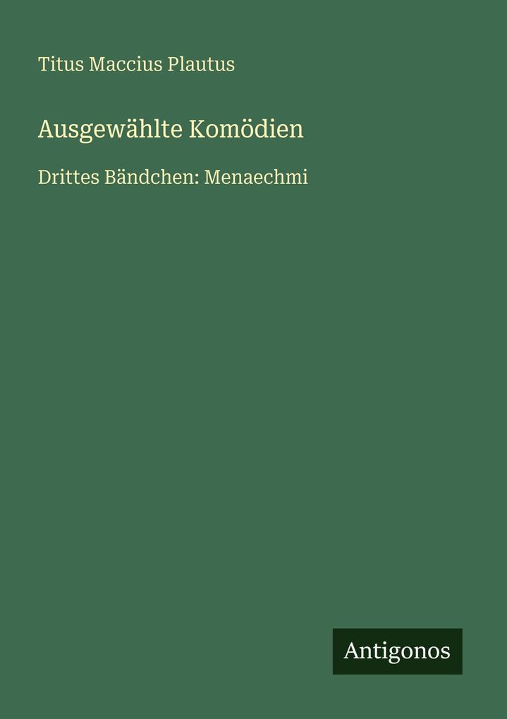 Ausgewählte Komödien