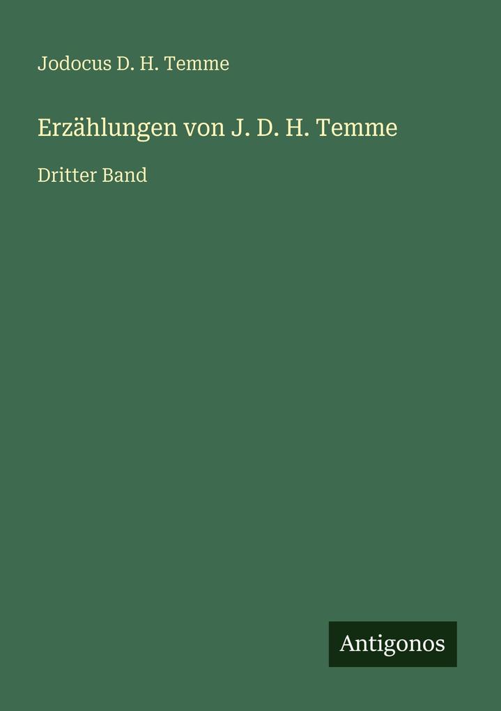 Erzählungen von J. D. H. Temme