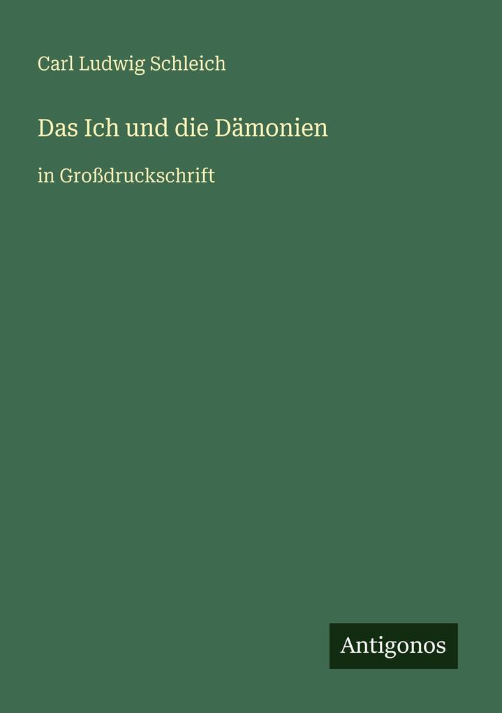 Das Ich und die Dämonien
