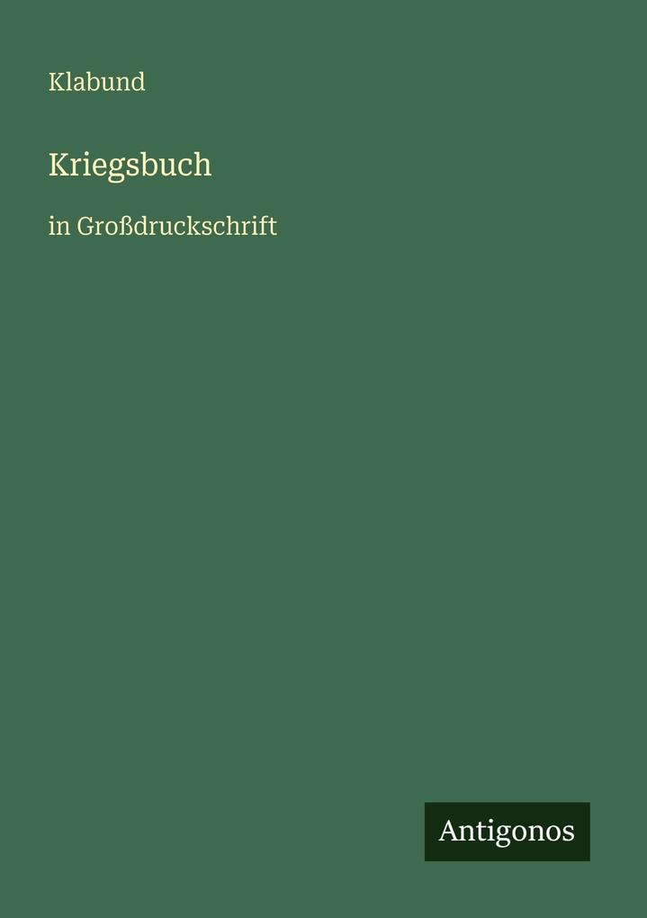 Kriegsbuch