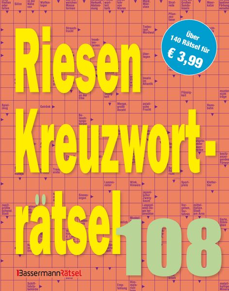 Riesen-Kreuzworträtsel 108 (5 Exemplare à 399 EUR)