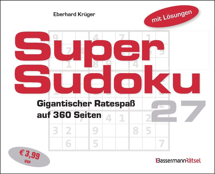 Supersudoku 27 (5 Exemplare à 399 EUR)