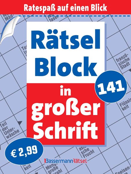 Rätselblock in großer Schrift 141 (5 Exemplare à 299 EUR)