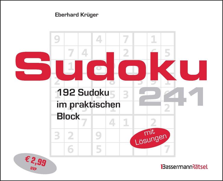 Sudokublock 241 (5 Exemplare à 299 EUR)