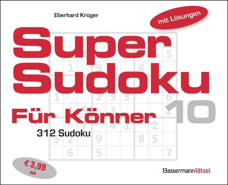 Supersudoku für Könner 10 (5 Exemplare à 399 EUR)