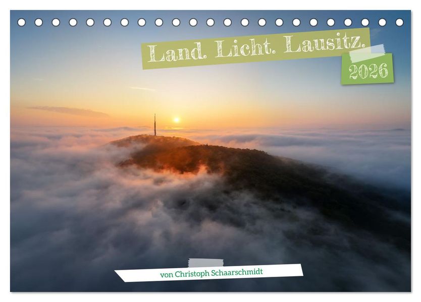 Land. Licht. Lausitz. (Tischkalender 2026 DIN A5 quer) CALVENDO Monatskalender