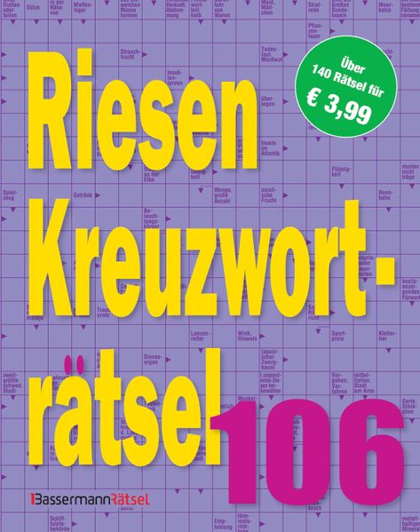 Riesen-Kreuzworträtsel 106 (5 Exemplare à 399 EUR)
