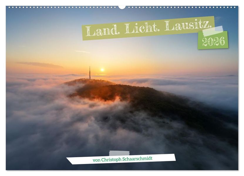 Land. Licht. Lausitz. (Wandkalender 2026 DIN A2 quer) CALVENDO Monatskalender