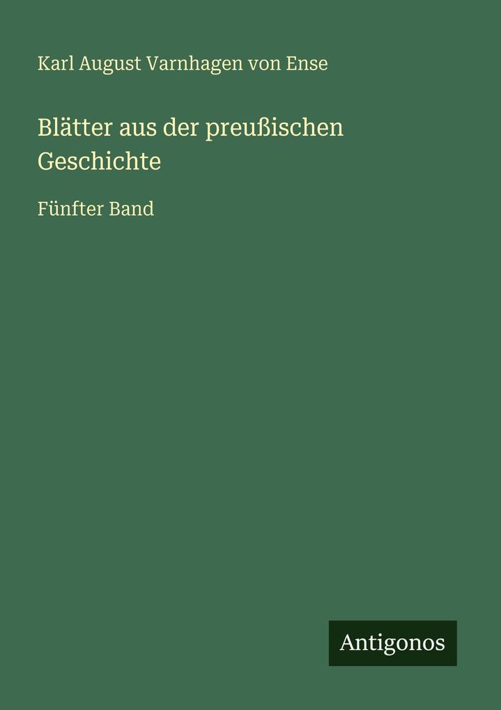 Blätter aus der preußischen Geschichte