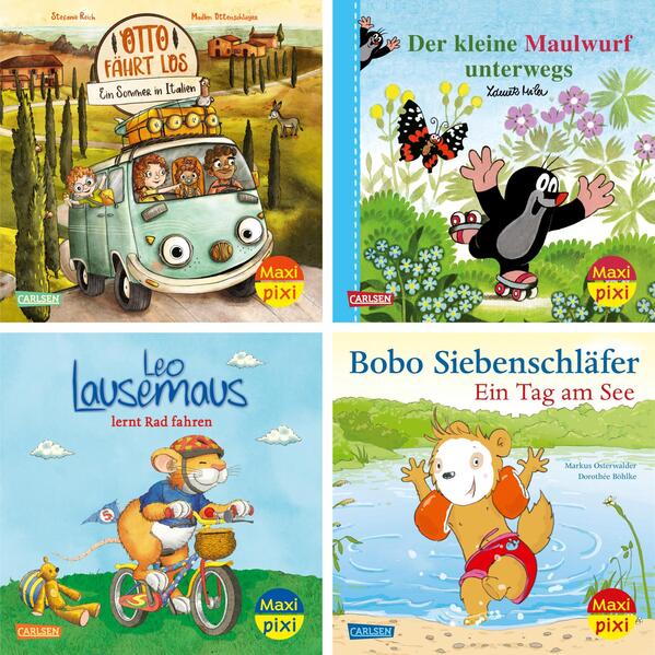 Maxi-Pixi-4er-Set 127: Draußen unterwegs (4x1 Exemplar)