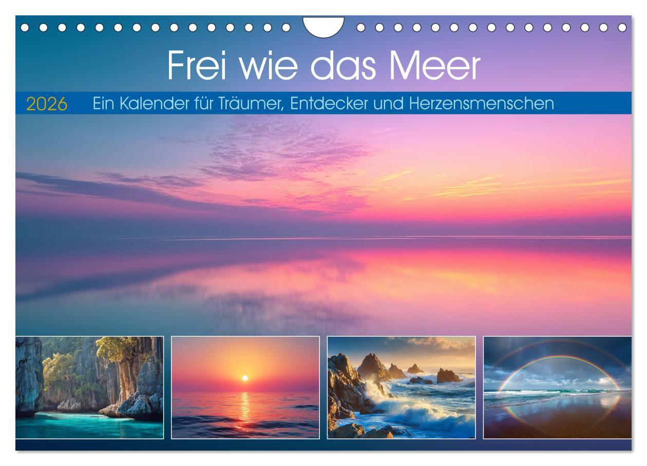 Frei wie das Meer (Wandkalender 2026 DIN A4 quer) CALVENDO Monatskalender