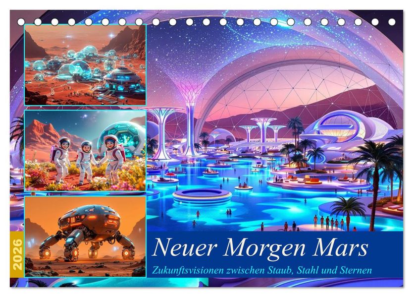 Neuer Morgen Mars (Tischkalender 2026 DIN A5 quer) CALVENDO Monatskalender