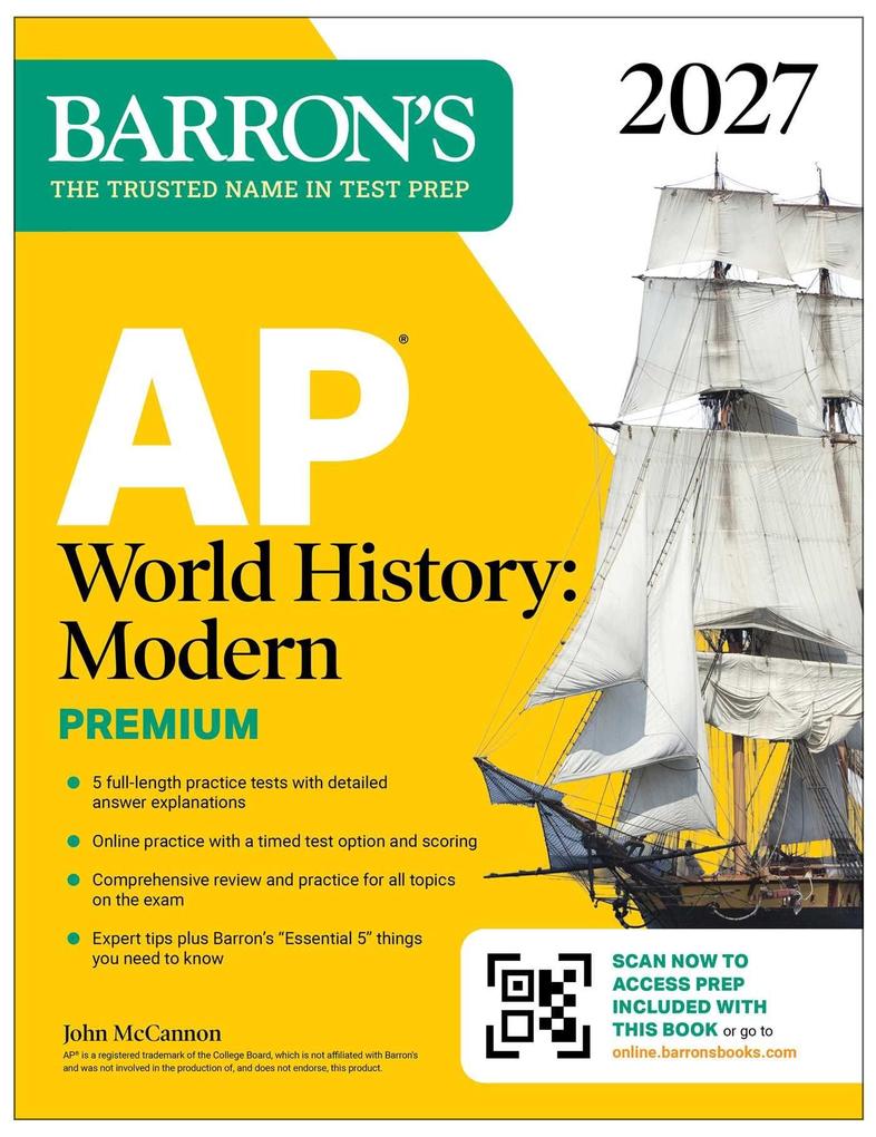 AP World History: Modern Premium 2027: Prep Book With 5 Practice Tests + Comprehensive Review + Online Practice