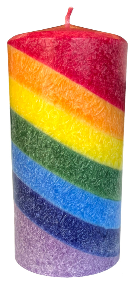 Kerze 'Rainbow'