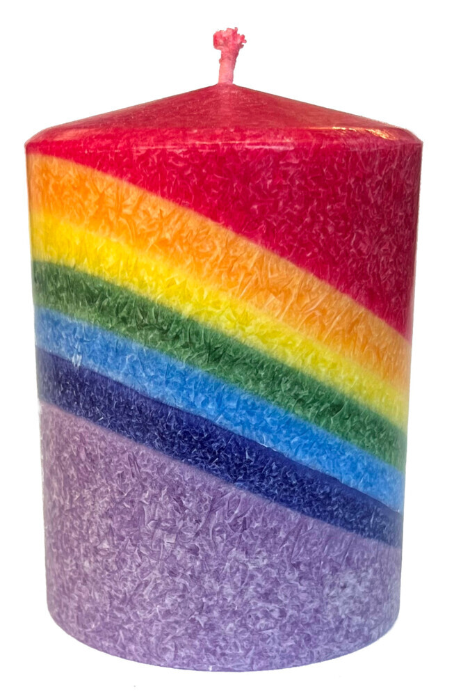 Kerze 'Rainbow'