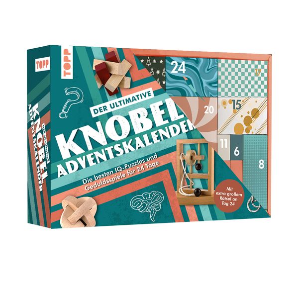 Der ultimative Knobelspiel-Adventskalender - Die besten IQ-Puzzles und Geduldsspiele für 24 Tage
