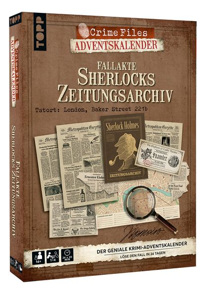 Crime Files - Fallakte: Sherlocks Zeitungsarchiv. Der geniale Krimi-Adventskalender