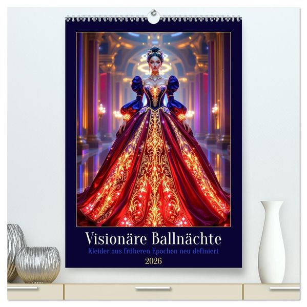 Visionäre Ballnächte (hochwertiger Premium Wandkalender 2026 DIN A2 hoch) Kunstdruck in Hochglanz