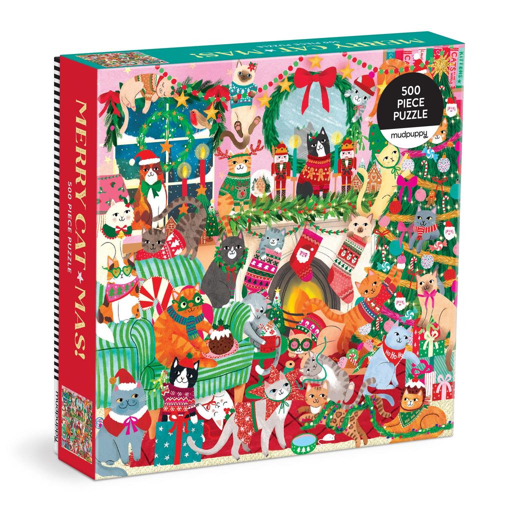 Merry Catmas! 500 Piece Family Puzzle