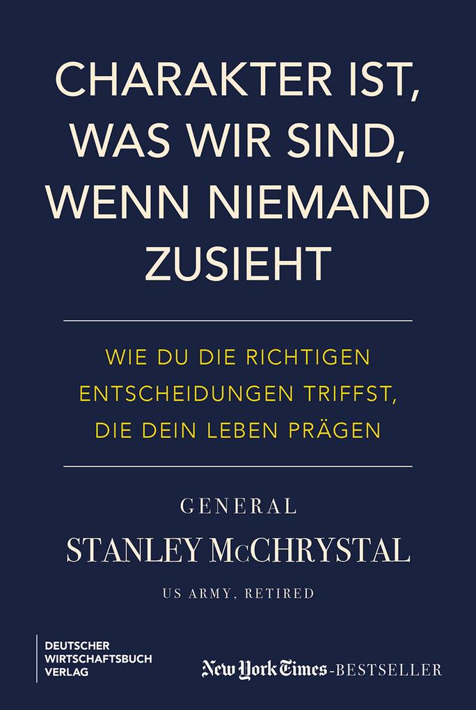Charakter ist was wir sind wenn niemand zusieht