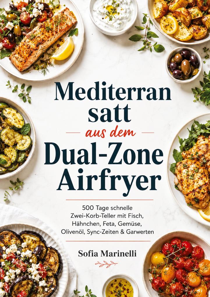 Mediterran satt aus dem Dual-Zone Airfryer