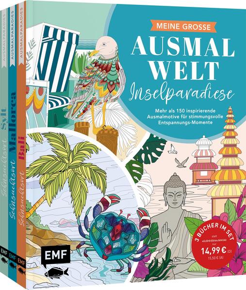 Meine große Ausmalwelt - Inselparadiese