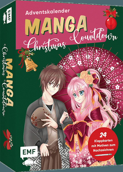 Adventskalender-Kartenset: Manga Christmas Countdown