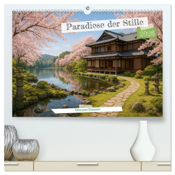 Paradiese der Stille - Orte zum Träumen (hochwertiger Premium Wandkalender 2026 DIN A2 quer) Kunstdruck in Hochglanz
