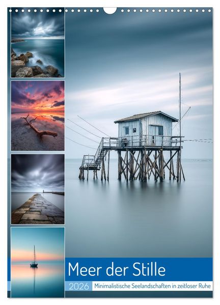 Meer der Stille (Wandkalender 2026 DIN A3 hoch) CALVENDO Monatskalender