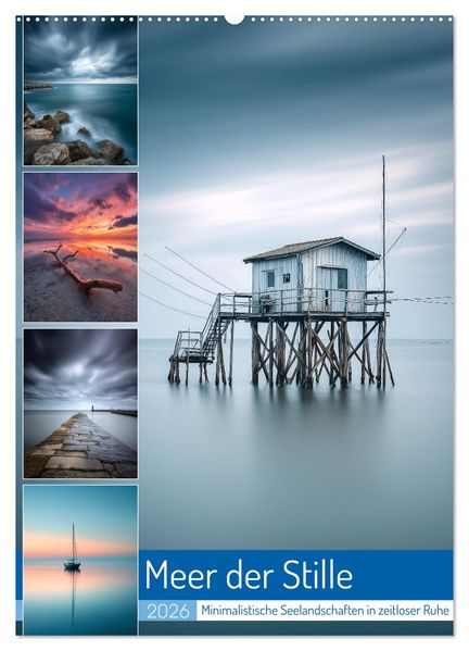Meer der Stille (Wandkalender 2026 DIN A2 hoch) CALVENDO Monatskalender