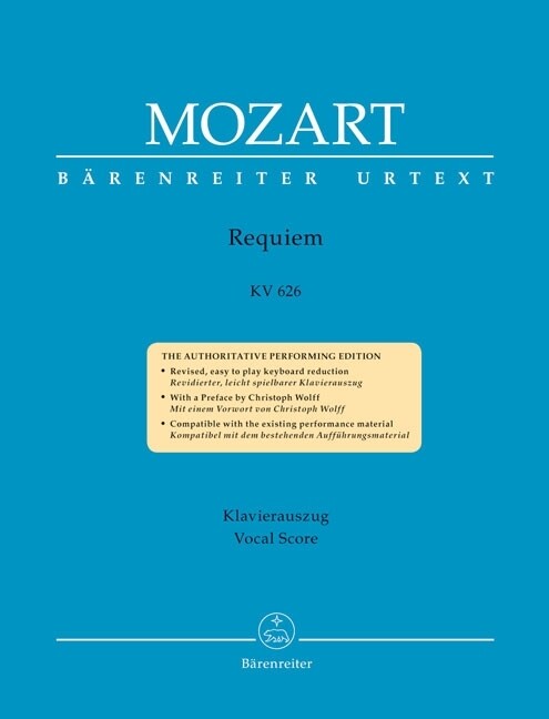 Requiem d-Moll KV 626 Klavierauszug