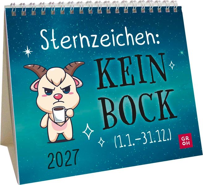 Mini-Kalender 2027: Sternzeichen Keinbock (1.1. -31.12.)