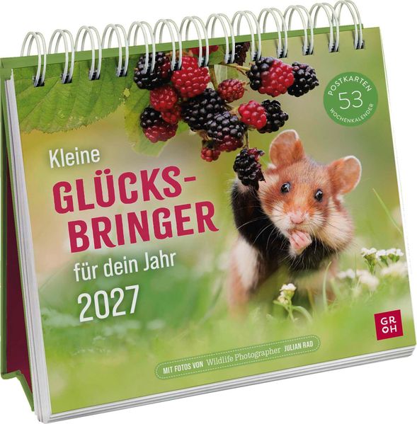 Postkartenkalender 2027: Kleine Glücksbringer für dein Jahr