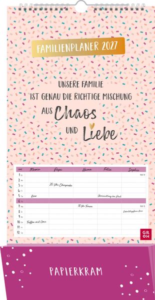 Familienplaner 2027: Unsere Familie ist genau die richtige Mischung aus Chaos und Liebe