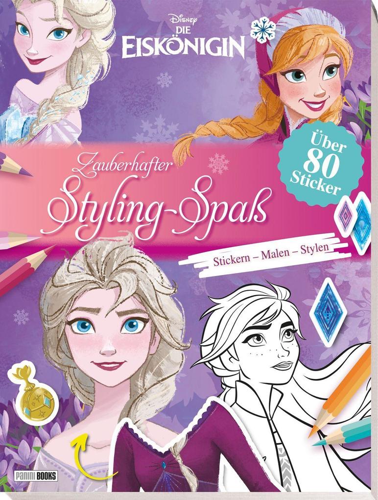 Disney Die Eiskönigin: Zauberhafter Styling-Spaß: Stickern Malen Stylen