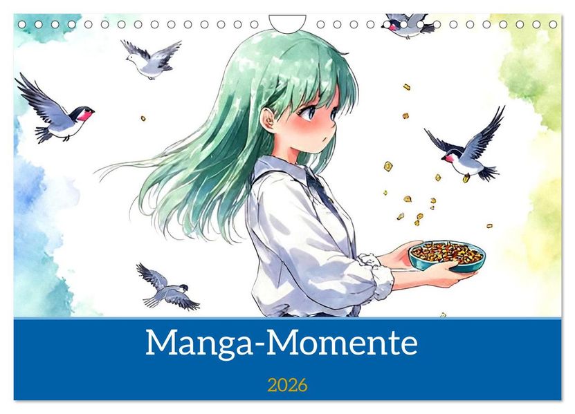 Manga-Momente (Wandkalender 2026 DIN A4 quer) CALVENDO Monatskalender